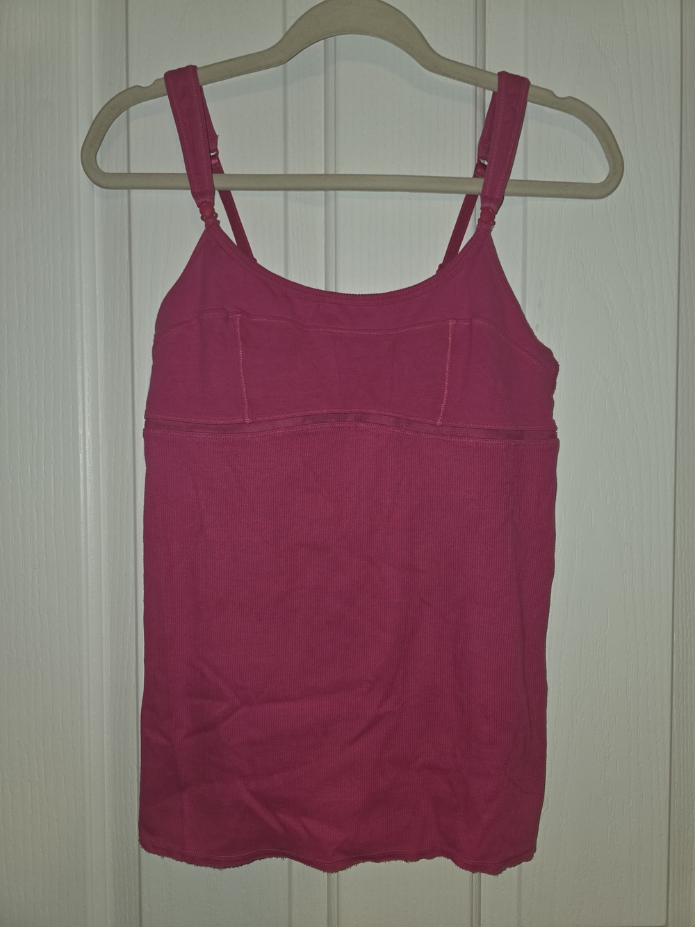 Lululemon Strappy Ribbed Athletic Tank Top Hot Pink Magenta Women's 8